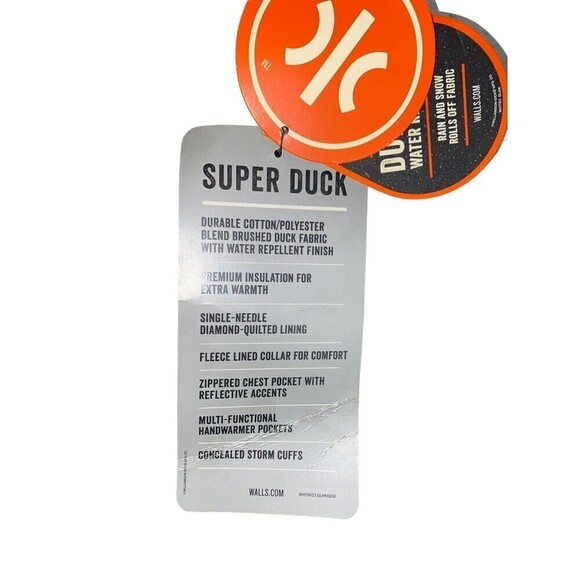 Walls Men's Super Duck Insulated Coat Brown XLT NEW - Picture 7 of 8